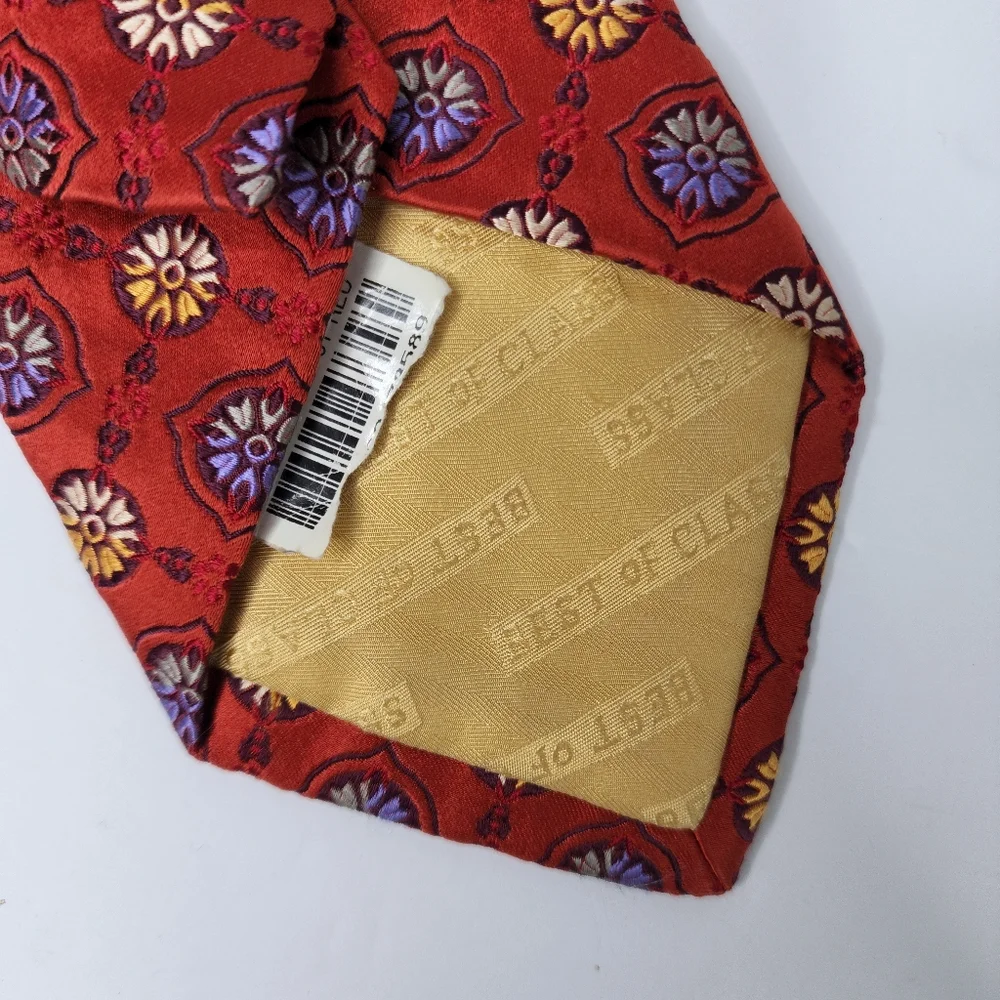 ROBERT TALBOTT Best Of Class Silk Red Tie.